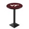 Holland Bar Stool Co 36" Blk Wrinkle Virginia Tech Pub Table, 36" dia. Top L217B3636VATech - alternate 1