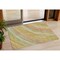 Homeroots 3' X 5' Gold Sky Blue And Coral Abstract Washable Indoor Outdoor Area Rug 631245 - alternate 1