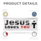 Signmission Jesus Loves You, 18 Inch x 48 Inch, Vinyl Banner B-30709 - alternate 2