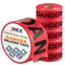 Jrex Safety Danger/Peligro Tape Roll - 1000 Ft x 3 Inch Wide Each - Red, 6PK PDPT-JR-6PK - alternate 1