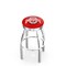 Holland Bar Stool Co 30" Chrome Ohio State Swivel Bar Stool, Accent Ring L8C3C30OhioSt - alternate 1