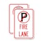 Signmission Fire Lane No Parking Symbol, 12'' X 18'' 2 Signs, Heavy Gauge Aluminum, 2PK A-1218-2PACK-24018 - alternate 1