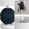Jonathan Y Monkey Fist 18 in. Coastal Farmhouse Rope Ball LED Table Lamp, Navy Blue/White JYL6500B - alternate 2