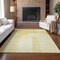 Homeroots 5' X 8' Gold Ivory And Yellow Geometric Washable Indoor Outdoor Area Rug 582711 - alternate 2