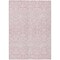 Homeroots 10' X 14' Pink And Ivory Damask Washable Indoor Outdoor Area Rug 595186 - alternate 2