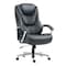 Homeroots Set of Two Black and Silver Adjustable Height Swivel Rolling Executive Office Chair 638362 - alternate 1