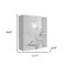 Homeroots 18" Silver And White Wood Floating Bathroom Vanity 543573 - alternate 2