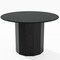 Homeroots 46" Black Solid Wood Pedestal Base Round Top Dining Table 721047 - alternate 2