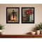 Homeroots Set Of Two Americana Country Candlelight Black Framed Print Wall Art, 2PK 405873 - alternate 2