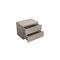 Homeroots 18" Beige Wood Two Drawer Nightstand 719564 - alternate 2