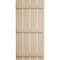 Ekena Millwork Rustic Four Board Spaced Board-n-Batten Rough Sawn Faux Wood Shutters, 23 1/2"W x 62"H SHUBSS23X62RSPR - alternate 3
