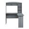 Homeroots 49" Gray Wood L Shape Computer Desk 723777 - alternate 2
