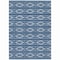 Homeroots 10' X 14' Navy Blue And Ivory Geometric Washable Indoor Outdoor Area Rug 599645 - alternate 2