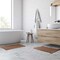 Lavish Home 2-Piece Waffle Bath Mat Set for Boho Bathroom Decor Non Slip Rugs for Shower, Tub, or Vanity ST-BATH3-NAT - alternate 3