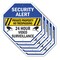 Signmission Security Alert Private Property No, 10 inch X 10 inch, Aluminum Metal Signs, 5PK OC-A-5Pack-10-187 - alternate 1