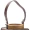 Homeroots 7" Natural And Brown Distressed Lattice Iron And Wood Tabletop Lantern Candle Holder 516472 - alternate 2