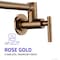 Anzzi Braccia Series 24in Wall Mounted Pot Filler in Rose Gold KF-AZ258RG - alternate 3