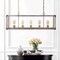 Jonathan Y Magnolia 36" 5-Light Linear Adjustable Iron Rustic Farmhouse LED Pendant, Brown JYL7477A - alternate 2