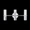 Jonathan Y Bolha 18 in. 3-Light Minimalist Modern Bubble Acrylic/Iron Integrated LED Vanity Light, Chrome JYL7224A - alternate 3