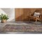Homeroots 8' Runner Red Orange and Blue Oriental Washable Non Skid Indoor Outdoor Runner Rug 563836 - alternate 1
