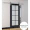 Sartodoors Sturdy Barn Door Frosted Glass 30x96 Solid Core Modern Interior VEREGIO7412BD-S-ANT-3096 - alternate 1