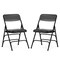 Flash Furniture Black Vinyl Folding Chair, PK2 2-HA-MC309AV-BK-GG - alternate 1
