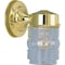 Boston Harbor Outdoor Wall Lantern, 120 V, 60 W, A19 or CFL Lamp, Steel Fixture, Polished Brass 4402H-23L - alternate 1