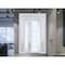 Vdomdoors Front Exterior Prehung FiberGlass Door Frosted Glass / Manux 8088 White Silk / 2 Sidelight and Tran MANUX8088EXD-WS-W16+36+16 x H80+14-LH - alternate 1