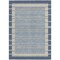 Homeroots 9' X 12' Navy Blue And Denim Blue Striped Washable Indoor Outdoor Area Rug 610490 - alternate 2