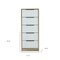 Homeroots 18" Brown And White Five Drawer Chest 477817 - alternate 2