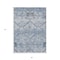 Homeroots 3' X 5' Sky Blue And Denim Blue Floral Washable Indoor Outdoor Area Rug 588864 - alternate 2