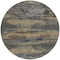 Homeroots 8' Graphite And Gray Round Abstract Washable Indoor Outdoor Area Rug 612505 - alternate 2