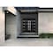 Vdomdoors Metal Double Doors Deux 1105 Black Enamel Mirrored Clear Glass Entry Modern Painted (W72xH96) Left DEUX1105DEXD-BLK-W72xH96-LH-I - alternate 2