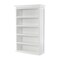 Homeroots 77" Antiqued White Solid Wood Five Tier Bookcase 523195 - alternate 2