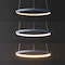 Jonathan Y Brice 15.75" Modern Contemporary Metal Round Dimmable Integrated LED Pendant, Blue JYL7202D - alternate 3