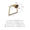Amerock St. Vincent Champagne Bronze Contemporary 5-9/16 in 141 mm Length Towel Ring BH36042CZ - alternate 2