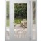 Vdomdoors Front Exterior Prehung Metal-Plastic Door Clear Glass / MANUX 8666 White Silk / Office Commercial a MANUX8666EXD-WS-W14+36+14xH80-LH-I - alternate 1