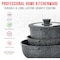 Bakken-Swiss Bakken 15-Piece Non-Stick Cookware Set with Detachable Handles, Stackable, Oven and Dishwasher Safe BKCWSTK15DKG - alternate 2