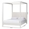 Baxton Studio Aerona Boucle Upholstered Canopy Bed, Queen 266-14520-ZORO - alternate 2