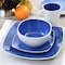 Gibson Elite Soho Lounge 16 Piece Stoneware Dinnerware Set in Cobalt 131782.16R - alternate 2
