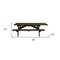 Homeroots 94" Dark Brown Solid Wood Outdoor Picnic Table with Umbrella Hole 525025 - alternate 2