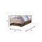 Homeroots Brown and Black Solid Wood Twin Bed Frame 285583 - alternate 2
