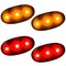 Recon 11-14 FORD SUPER DUTY DUALLY FENDER LENSES 2 RED/2 AMBER LED LIGHTS SM 264136BK - alternate 1
