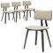 Leisuremod Clivo Leather Dining Chair with Walnut Poplar Wood Frame, 4PK CDDW-18TP4 - alternate 1