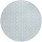 Homeroots 8' Sky Blue And Beige Round Ogee Washable Indoor Outdoor Area Rug 601652 - alternate 2