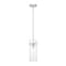 Z-Lite Fontaine 1 Light Pendant, Brushed Nickel/Clear Water, 5.75 In W x 15 In H 7002P5-ROD-BN - alternate 1