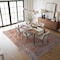 World Rug Gallery Red Vintage Style Rug - Washable, Non-Slip, Low Profile for Family and Dining Areas 10 ft x 14 ft WR170RED10X14 - alternate 2