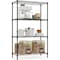 Factory 2U Wire Shelving Unit, 14inD x 30inW x 47inH, 4 Shelves, Medium Duty 250 lbs Per Shelf, Black 803971 - alternate 1