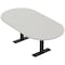 Skutchi Designs 6ft Racetrack Conference Table With Power | Harmony Series | 6 Person Meeting Room Table HAR-RAC-48X72-T.BK-U779-NA - alternate 1