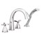 Delta Stryke Roman Tub Trim with Hand Shower, 12.25 in, Lumicoat Chrome T47776-PR - alternate 2